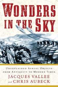 Cover of the book Wonders in the Sky by Vallee and Aubeck, showing an artist’s rendition of Alexander’s silver shields. (Credit: Jeremy P. Tarcher/Penguin)
