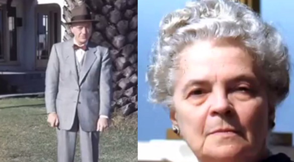 Berard and Hilda Blair Ray. (The video spells his name Berard. Bragalia spells it Bernerd). This is the couple who are believed to have owned the slides in question. The slides were found in their house after they had passed away. (Credit: Tercermilenio.tv)