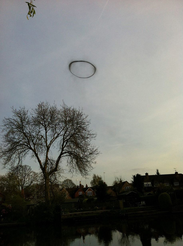 The Black Ring of Lemington UFO/smoke ring. (Credit: Georgina Heap/Newsteam)