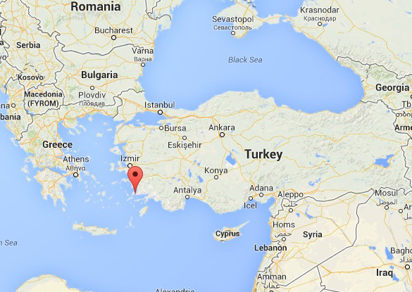 Map of location of Bodrum city. (Credit: Google Maps)