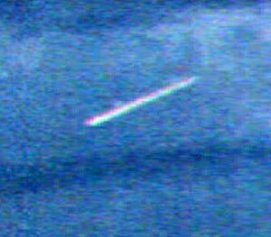 An aleged picture of the UFO over JV Gonzalez in Argentina.