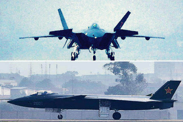 Images of a Chinese stealth fighter first made it into the U.S. media in 2011. (Credit: Washington Post)