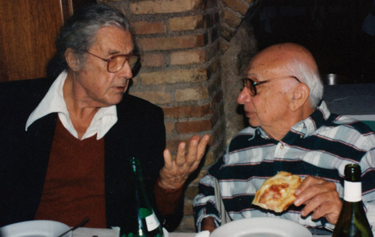 Leslie with Colonel Corso in Rome. (image credit: Mauazio Baiata)