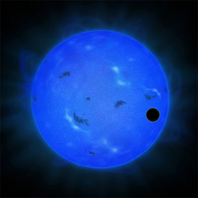 Artist's impression of Gliese 1214 b. (Credit: NAOJ)