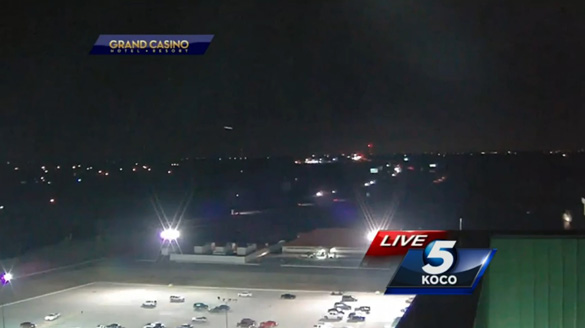 A screen capture from the KOCO UFO Video. (Credit: KOCO 5 News)
