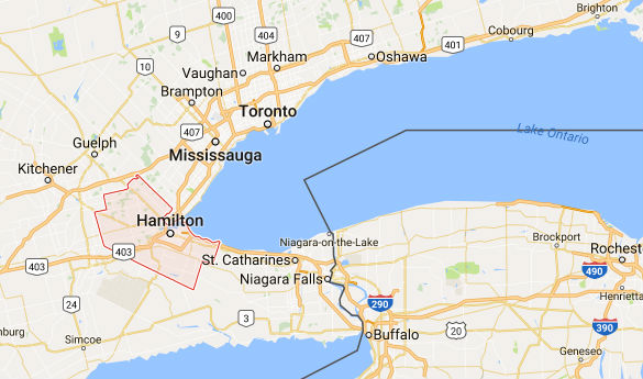 Map of Hamilton. (Credit: MUFON)