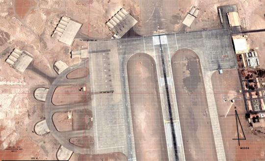 Aerial view of the La Joya Peruvian Air Force Base in southern Peru. (image credit: Infodefensa)
