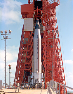 Prelaunch of Cooper's Mercury-Atlas 9 (Faith 7) mission. (image credit: NASA)