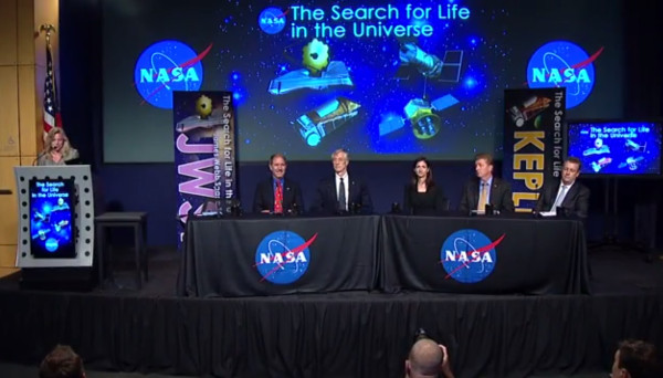 NASA's July 14 panel discussion. (Credit: NASA)