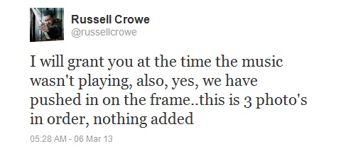 Russell Crowe UFO Tweet