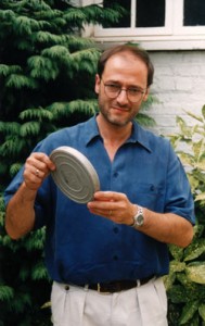 Ray Santilli with the Autopsy film canister (image credit: Philip Mantle)