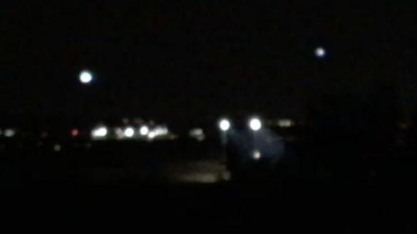 Screen shot from UFO video submitted to MUFON. (Credit: MUFON)