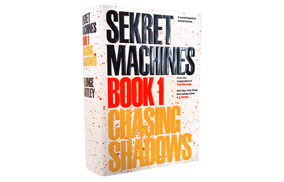 Book cover to Sekret Machines: Chasing Shadows. (Credit: To The Stars, inc.)