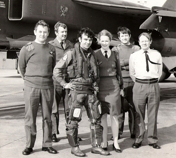 1982: This was taken in l982 when Alan Turner was the Senior Air Traffic Control Officer at RAF Lossiemouth. He is pictured on the right.