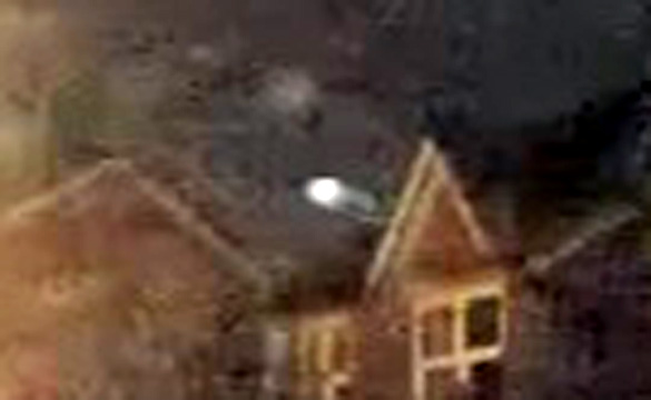 A close-up of the object from the still above. (Credit: MUFON/YouTube/Diane Beard)