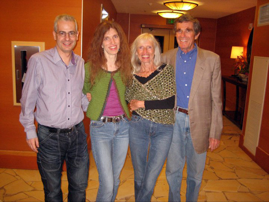 Nick and Elizabeth with her parents, Gisela and David Weiss. (image credit: Nick Pope)
