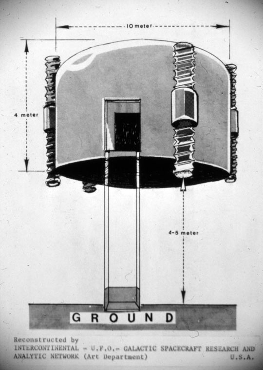The craft Wolski saw with dimensions (image credit: ICUFON archives)