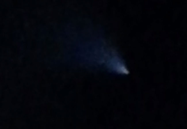 Witness photo of the UFO over northern California. (Credit: Claycord.com)