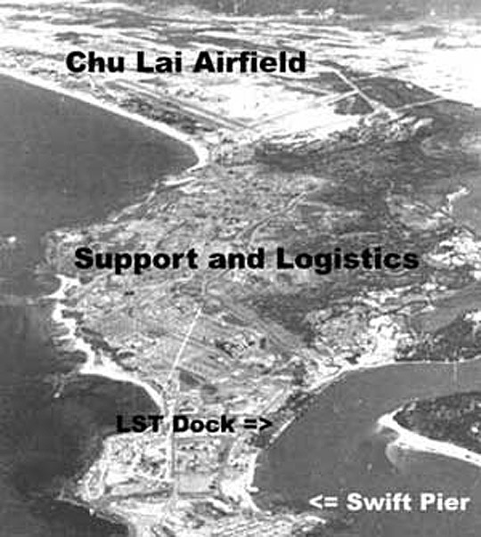 View of the U.S. Marine Short Airfield for Tactical Support (SATS) at Chu Lai, Vietnam, in 1965. Image credit: U.S. Navy National Museum of Naval Aviation
