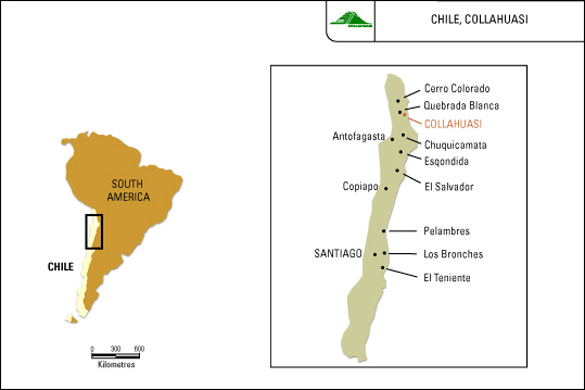 Location of the Collahuasi copper mine. (Credit: mining-technology.com)