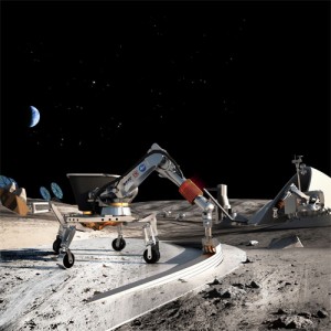 Using 3-D printers to colonize the Moon