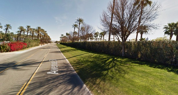 The witness first saw the sphere-shaped object just before 9 p.m. on April 15, 2015. Pictured: Indio, CA. (Credit: Google)