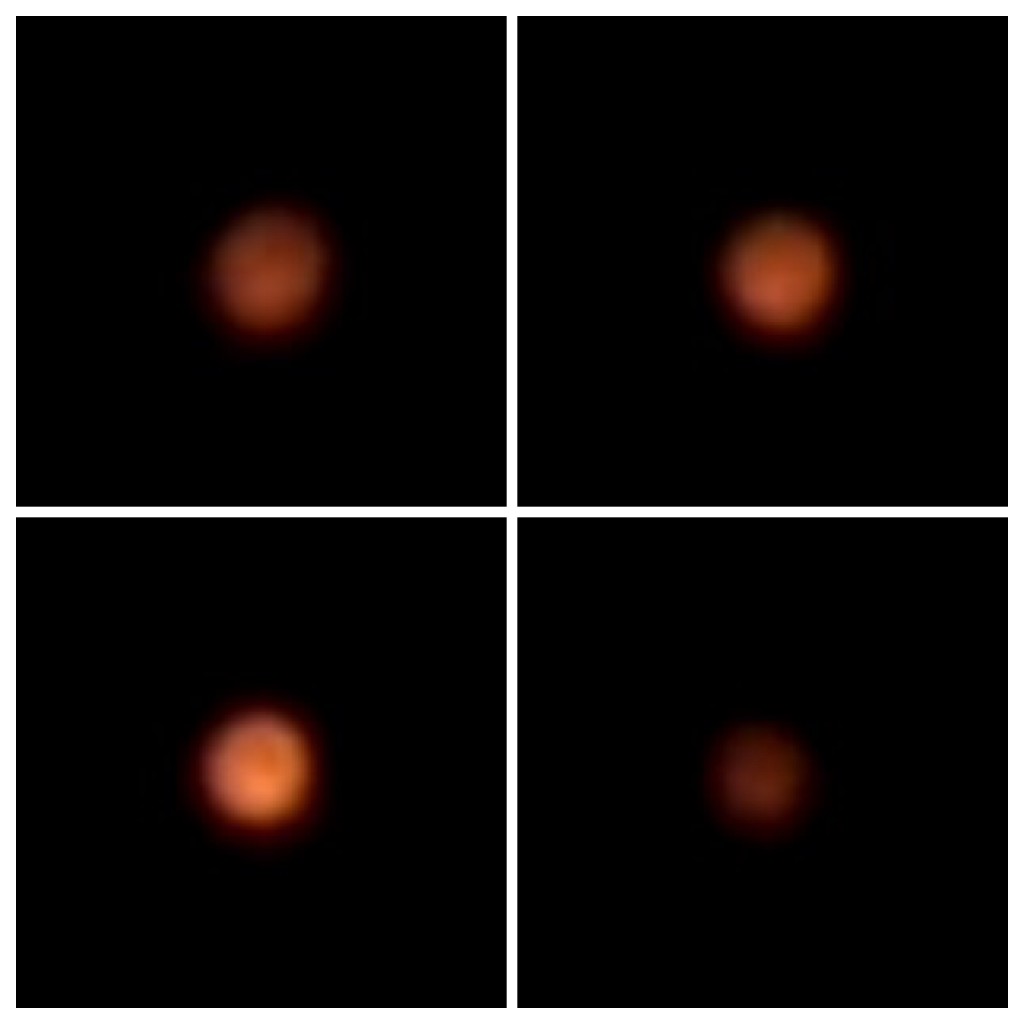 Witness image – which includes four screen shots from the video. (Credit: MUFON)