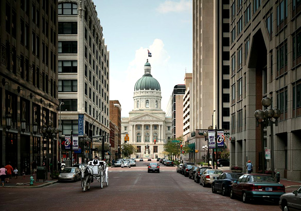 Downtown Indianapolis. (Credit: Wikimedia Commons)