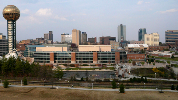 The Knoxville witness described the object as snake-like. Pictured: Knoxville, TN. (Credit: Wikimedia Commons)