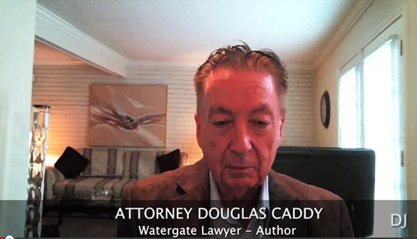 Watergate lawyer and author Douglas Caddy. (Credit: Daniel Liszt, Dark Journalist)