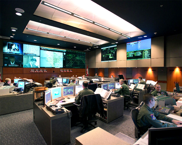 NORAD/USNORTHCOM Alternate Command Center prior to the Cheyenne Mountain Realignment. (Credit: Wikimedia Commons)