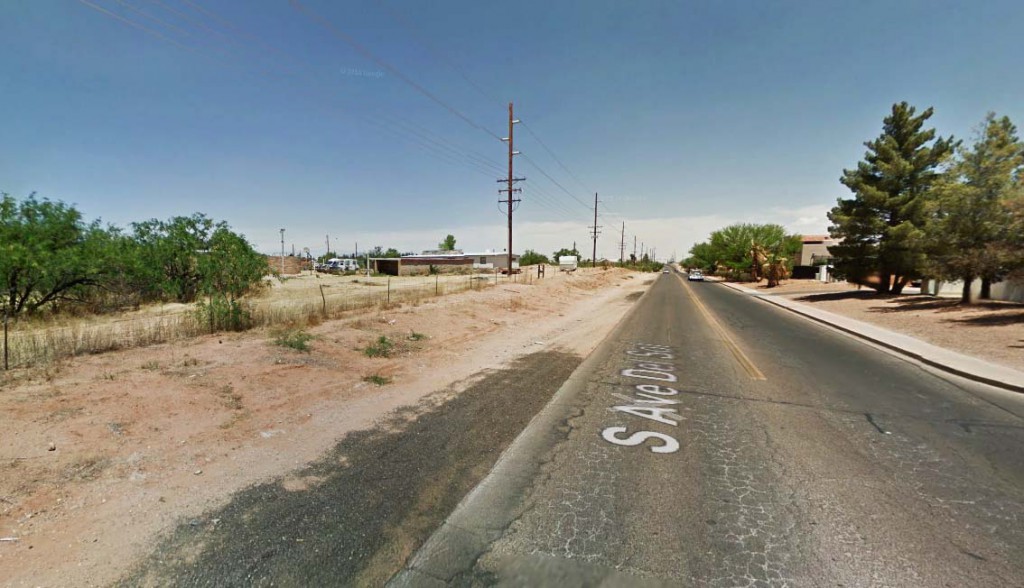 They thought it was odd they had not heard the sounds of something being moved onto the property and that the object appeared to have electricity. Pictured: Sierra Vista, Arizona. (Credit: Google)