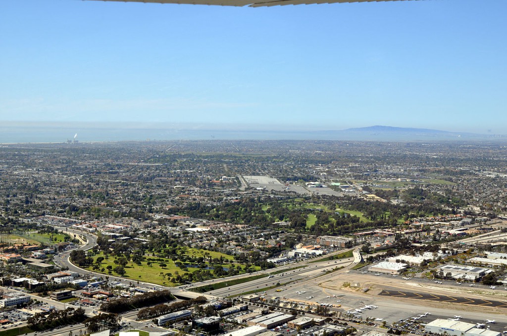 Aerial view of Costa Mesa, CA. (Credit: Wikimedia Commons)