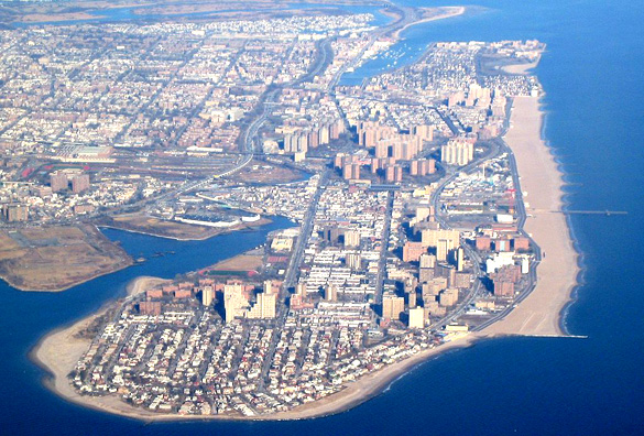 The Coney Island peninsula from the air. (Credit: Wikimedia Commons)