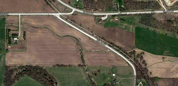 A portion of Douglas Trail straddles 75th Avenue NW in Rochester, MN. (Credit: Google)