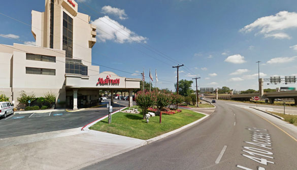 The object had reached about 300 feet in altitude near the Marriot along I-10. Pictured: Marriot Hotel along I-10 in San Antonio, TX. (Credit: Google Maps)