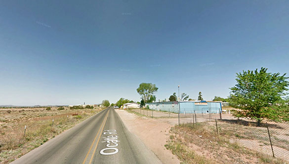 The object was between 18 and 24 feet long. Pictured: Santa Fe, NM. (Credit: Google)