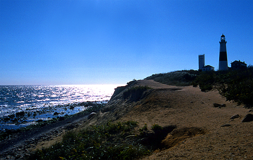 The witness also recalls seeing an orb the size of a baseball in his home three days earlier and wonders if the two events are connected. Pictured: The Montauk Lighthouse is a landmark of Suffolk County, NY. (Credit: Wikimedia Commons)