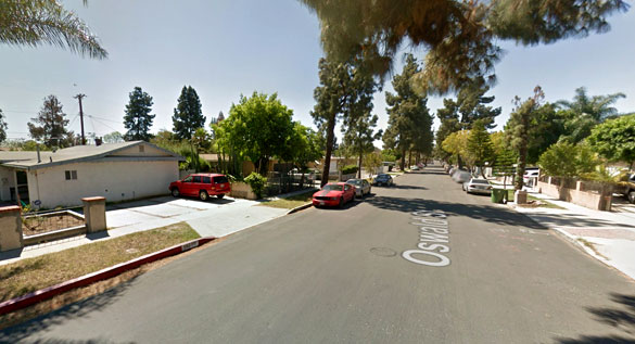 The witness claims the object could not be identified. Pictured: Sylmar, California. (Credit: Google)