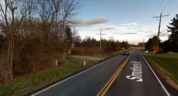 Roadway just east of Westerville, Ohio. (Credit: Google)