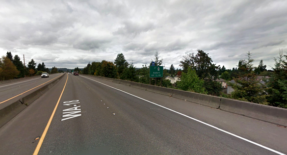 The witness said the object just disappeared. Pictured: Auburn, WA. (Credit: Google)