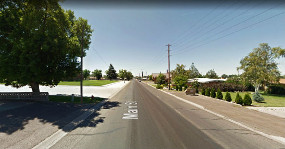 After the group of orbs joined together as one light, the light simply disappeared. Pictured: Buhi, Idaho. (Credit: Google)