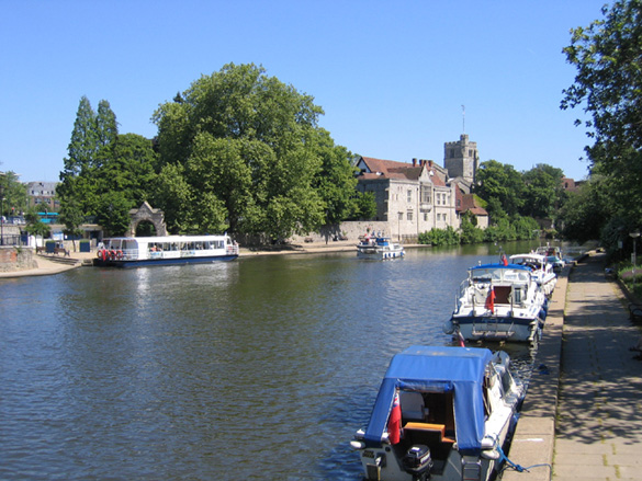River Medway, Maidstone. (Credit: Wikimedia Commons)
