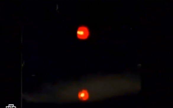Two orb UFOs photographed in Ulan-Ude in 2009. (Credit: NTV/Sergey Konechnykh/The Siberian Times)