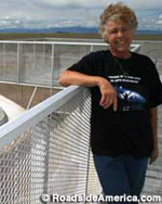 Judy Messoline, proprietor of the UFO Watchtower.