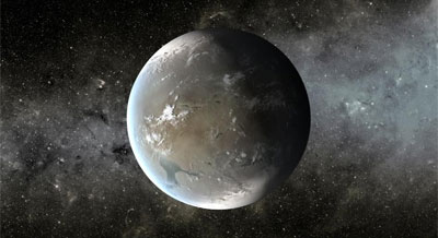 Artist's concept of Kepler-62f. (Credit: NASA Ames/JPL-Caltech)
