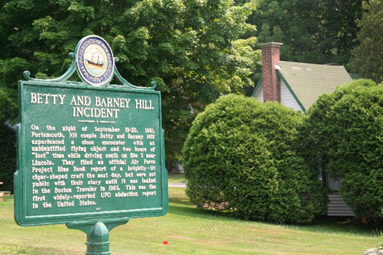 The new Betty and Barney Hill marker. (image credit: Kathleen Marden)