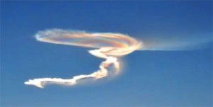 Missile test results in floods of UFO reports
