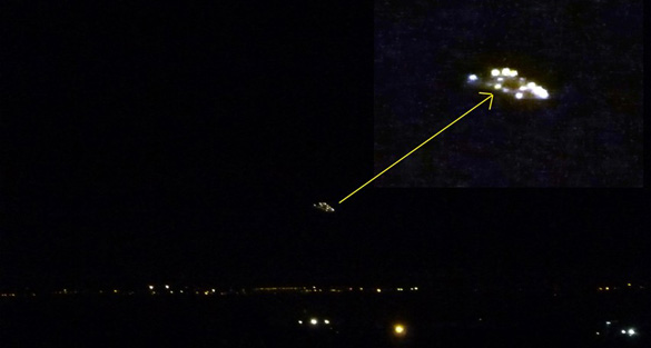 Close-up of UFO taken over Rivoli. (Credit: CUFOM)