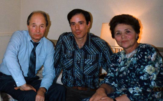 From left: Dr. Vladimir Azhazha, Antonio Huneeus, Marina Popovich